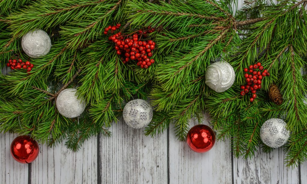 Photo of a christmas wreath