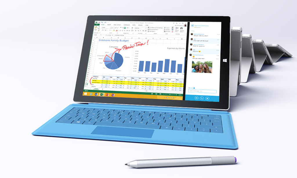 Photo of the surface pro 3 with stylus pen
