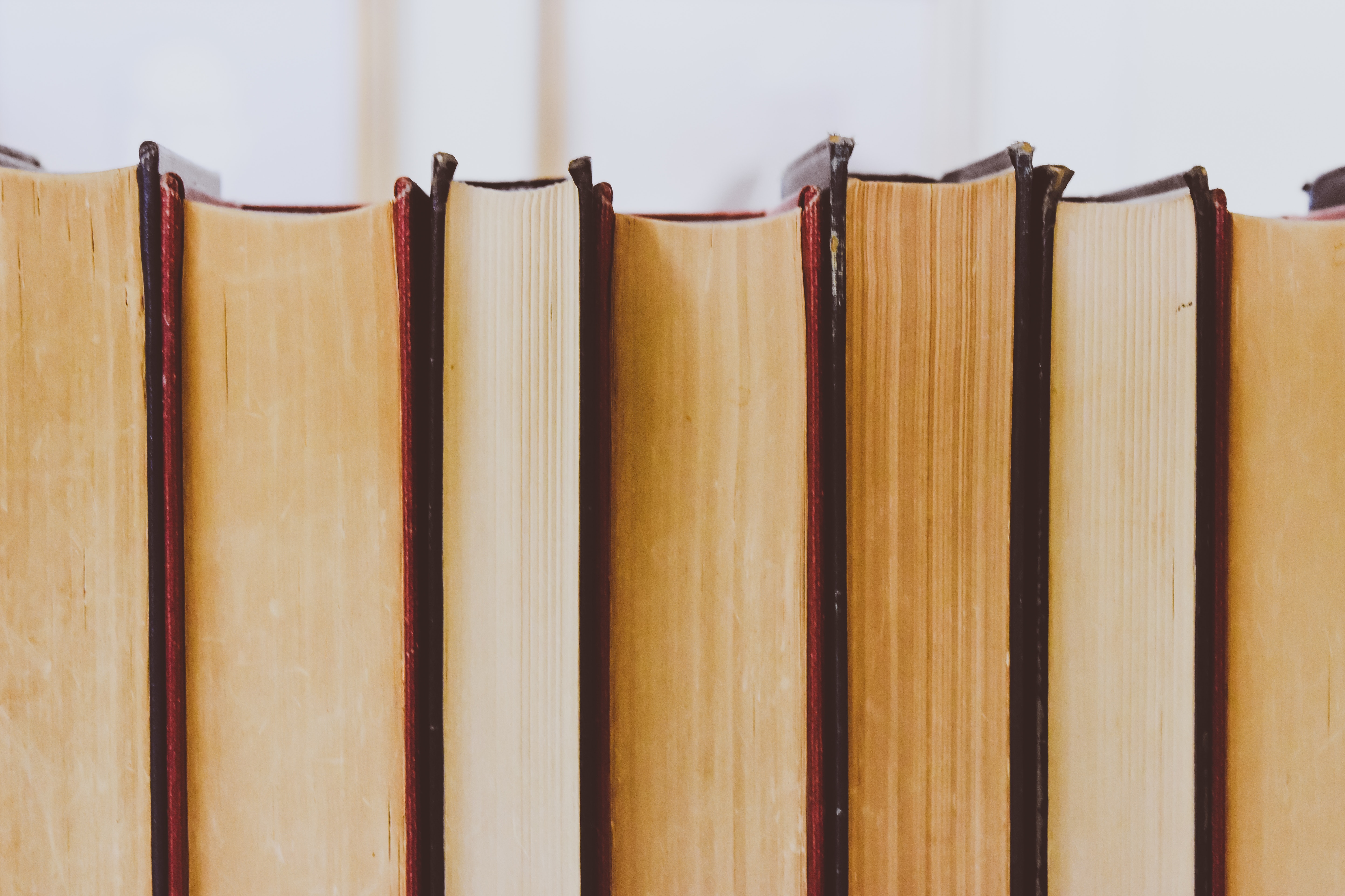 Closeup photo of a nurse practitioner's collection of psychiatric case study books