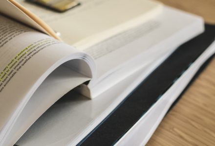 Closeup photo of a Nurse Practitioner's psychopharmacology books