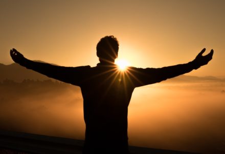 photo of a nurse practitioner watching a sunrise