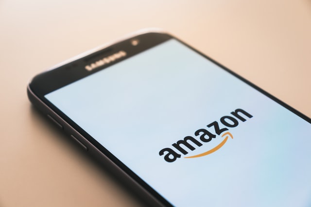 Amazon listed on a cell phone healthcare